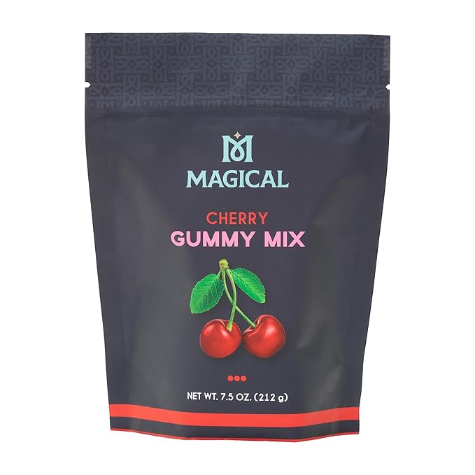 Magical Butter Normal Cherry Gummy Mix – Easy Gelatin Powder for Homemade Gummies – Fruity Candy Mix for DIY Treats