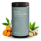 Kroma Beauty Matcha Latte Powder 17.75oz, 503g, 60 Servings – Ceremonial Grade Japanese Matcha Green Tea with Collagen, Ginger, Turmeric & Adaptogenic Mushrooms for Daily Wellness & Rituals