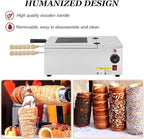 Cake Pop Roller Machine, Chimney Cake Roll Oven Machine 110V 220V Electric Chimney Roll Cake Maker, 2pcs/Time Ice Cream Cone Oven Machine,220V