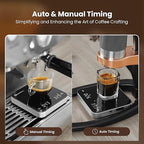 Maestri House Mini Coffee Scale Barista Kit with 100g Calibration Weight & Carrying Case, Rechargeable Espresso Scale with Timer, 0.1g Precision 2kg Kitchen Scale, Portable for Pour Over & Travel