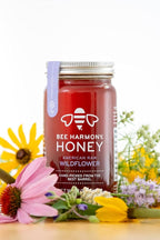 Bee Harmony Honey 5 Pack Variety Pack, 60 Ounce (Clover, Wildflower, Orange Blossom, Berry and Blueberry)