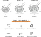Metal Fine Mesh Strainer and Colander for Kitchen with Handle, Stainless Steel Pasta Strainer/Kitchen Funnel/Collander/Sifter for Strain/Wash Vegetables, Fruits, Spaghetti, Rice (8.6＂)