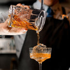 Cocktail Mixing Glass, 18.5oz Crystal Mixing Glass, Thick Bottom Bar Stiring Glasses, Bartender Mixing Jug for Manhattan, Martini, Whiskey