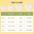 4 Inch Mini Heart Shaped Cake Pans Nonstick Silicone Heart Cake Molds for Baking Set of 2 (Cream)