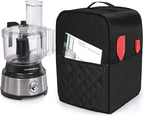 Luxja Food Processor Cover Compatible with Cuisinart and Hamilton Beach 10-14 Cup Processor, Food Processor Dust Cover with Accessories Pockets, Black