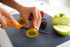 Dexas Heavy Duty Cutting Board Grippmat, Flexible Cutting Boards for Kitchen, Set of 4, Non Slip Plastic Board Cutting Mat 11.5 by 14 Inches Gray, Red, White and Green Set, Kitchen Gadgets