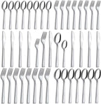 Silverware Set, Hunnycook 40-piece Silverware Set for 8, Stainless Steel Flatware Set, Include Fork Knife Spoon Set, Mirror Polished, Dishwasher Safe, Cutlery Set for Home Kitchen Restaurant Hotel
