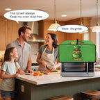 Clover Top Hat Gold Lucky Coin Print Toaster Oven Cover for St. Patrick's Day Decor, Microwave Cover for Kitchen Countertop Appliance Dust Protector Decorative Oven Accessories, Green, L