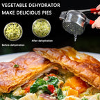 13.5oz Stainless Steel Vegetable Squeezer, Non-Slip Red Silicone Handle, Metal Vegetable Water Squeezer Squeezing Vegetable Liquid