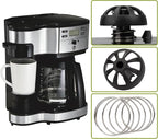 Coffee Machine Brewing Basket Bottom Spring Loaded Stopper Kits Replacement for Hamilton Beach Flexbrew 2-Way Coffee Maker Brew Basket Parts 990117900 990237500 (2)