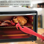 Oven Rack Push Pull Tool 2-Pack (11 Inch) - Longer Handle Suitable for Toaster Oven, air Fryer, Toaster