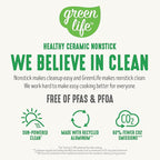 GreenLife 10-Piece Nonstick Ceramic Cookware Set, Lightweight Healthy PFAS-Free Pots & Pans with Lids, Dishwasher & Oven Safe, Durable Body, Silicone Stay-Cool Handles, Easy Release, Blue Haze