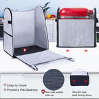 BAGSPRITE Full Open Stand Mixer Cover with Slider Base Compatible with KitchenAid 6-8 Qt Bowl-Lift Mixers – Dustproof Quilted Kitchen Aid Mixer Cover with Pockets for Accessories & Attachments