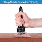 Meat Tenderizer Tool (Pack of 2) Stainless Steel Needle Ultra Sharp 24 Blade Tenderizer Tool for Tenderizing Beef Chicken Steak Pork