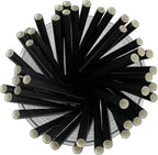 5,000 Count | Kingseal FSC Certified Paper Cocktail Drinking Straws, Stirrer, Unwrapped, BLACK, 5.75 Inch Length x 6mm Diameter, "Jumbo" Size, Biodegradable, Earth Friendly, Bulk Pack - 10 Boxes x 500