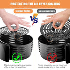 Air Fryer Replacement Parts, 4 Packs Air Fryer Rubber Bumpers Feet Parts Accessories Rubber Tips Rubber Tabs, Silicone Pieces for Chefman Gowise Powel XL and more Air Fryer Trays, Scratch-resistant