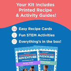 BāKIT Box Ube Treasure Donuts Kit – Make Ube Donuts at Home with Kids | Baking Kit with STEM Activities, Pre-Measured Ingredients, and Educational Fun