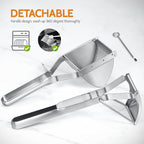 Potato Ricer, Sopito Stainless Steel Potato Masher for Commercial and Home Use, Orange