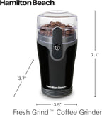 Hamilton Beach Fresh Grind Electric Coffee Grinder for Beans,Spices and More,Stainless Steel Blades,Removable Chamber,Makes up to 12 Cups,Black,(Pack of 2)