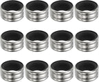 PATIKIL 12 Pcs Wine Bottle Collars, Stainless Steel & Velvet Felt Bottle Drip Ring Anti-overflow Wine Drip Catcher Accessories for Kitchen Bar Party Beverage, Black (Regular)