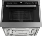 KoolMore Reserve 24 in. 1.6 cu. ft. Built-in Convection Microwave Oven with 10 Power Levels, Sensor Cooking, Bake, Roast, Broil, Defrost, 1750 Watts, UL Certified in Black Stainless-Steel