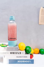 DrinkMate 1L Replacement Carbonation Bottles | Compatible with OmniFizz, LUX, and Spritzer | Arctic Blue, Pack of 2