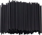 SONGNASS [1000 Count] 5 Inch Black Disposable Plastic Coffee Stirrers,Cocktail Swizzle Sticks, Sip Stir Stick Beverage Stirrers For Hot