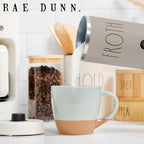 Rae Dunn Electric Milk Frother Steamer -Stylish Automatic Milk Steamer and Frother, Milk Warmer, Hot and Cold Foam Maker for Coffee, Latte, Cappuccino, Macchiato - 550 Watt (Sand)