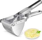 Potato Ricer, Sopito Stainless Steel Potato Masher for Commercial and Home Use, Black