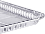 (25 Pack) 1/4 Size Cookie Sheet Baking Cake Pans l 12.8” x 8.9” Disposable Aluminum Foil Trays l Premium Heavy Duty Nonstick Baking Sheets Reusable