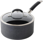 T-Fal Stone Force Platinum Non Stick Saucepan w/Lid 3 Quart, Oven Broiler Safe 400°F, Multipurpose Sauce Pan, Handy Small Pot, Cookware, Kitchen, Pots and Pans, Dishwasher Safe, Black