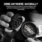 Santa Cruz Shredder Grinder for Herbs Knurled Top for Stronger Grip 2-Piece Medium 2.2 (Black)