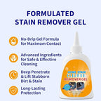 Home Stain Remover Gel – Stubborn Stain Cleaner (Safe for Washing Machine Seals, Sinks & Tiles | No-Slip Formula | 8H Penetration | 15.6OZ)