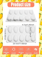 10 Cavity Silicone Mango Molds - Mangos Fruit Shaped Fondant Mold for Chocolate, Candy, Ice Cream, Mousse Cake, Soap, Resin, Lotion Bar, Ice Cube (Mango)