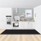 KitchenClouds Kitchen Mat Cushioned Anti Fatigue Rug 30"x108" Water Resistant, Non Slip, Standing and Comfort Desk/Floor Mats for House Sink Office (Black,0.8inch)
