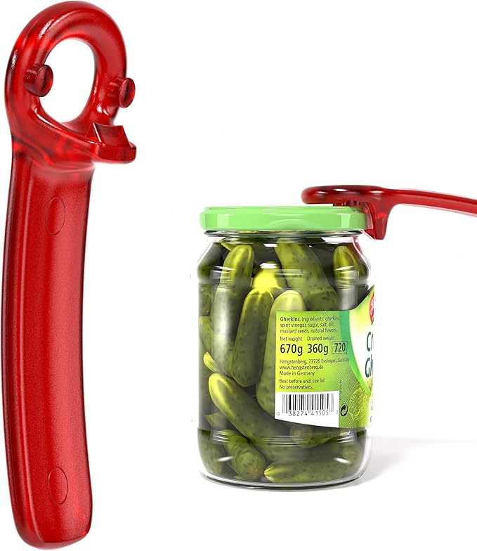 1 Pcs Readaeer Jar Opener for Weak Hand & Seniors with Arthritis (Red)
