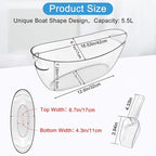 Ice Buckets for Parties 2 Packs,Ice Bucket with Scoops&Metal Wine Bottle Opener,Clear Acrylic Ice Champagne Buckets Tub for Parties,Mimosa Bar Supplies,Beer,Beverage&Drinks 5.5L (16.53 x 7.3 x 6.8in)