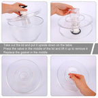 2 Pcs Salad Spinner Gaskets, Silicone BPA Free Replacement Gaskets Compatible with OXO Good Grips Salad Spinner Fruit Washer Vegetable Cleaner