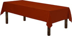 Gee Di Moda Rectangle Tablecloth - 60 x 84 Inch Burnt Orange Table Cloth for 5 Foot Rectangle Tables - Heavy Duty Washable Fabric - for Holiday Party, Dinner, Weddings, Baby Shower & Events