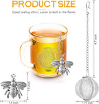 TeaSanavie Handmade Honey Bee Tea Infuser - Strainer for Loose Leaf Tea & Spices