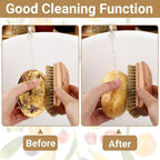 Vegetable Brush,2 Veggie Wash Brushes Potato Brush Cleaning Brush for Potato Carrot Cucumber and Fruits Vegetable Brush Scrubber for Food