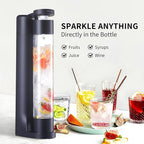 Sparkling Water Machine Soda Maker Beverage Drink Dispenser for Home, Soda Streaming Maker with 2 BPA Free Bottles(1L), Seltzer Fizzy Water Maker Compatible with Screw-in 60L CO2 (NOT Included), Black