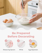 Kootek 158PCs Cake Decorating Kit, Baking Supplies Tools - Includes Cake Stand Turntable, 64 Icing Piping Tips Set, 2 Frosting Spatulas, 3 Scrapers, 50+2 Pastry Bags, Coupler, Video Tutorial, Booklet