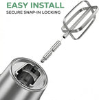 Garneck 4pcs Hand Mixer Replacement Beaters Attachments: Stainless Steel Whisk Accessories for Kitchen Egg and Dough Replacement Parts for Baking Cooking