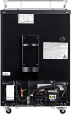 EdgeStar BR3002 24 Inch Wide Kegerator Conversion Refrigerator for Full Size Kegs with Deep Chill Mode - Stainless Steel