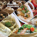 Helen's Asian Kitchen Bamboo Dim Sum Food Steamer With Lid, 4 Inch, 1 Tier Basket For Dumplings, Bao, And Small Bites