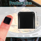 Cunhill 8 Pieces Air Fryer Rubber Bumpers Silicone Anti-scratch Protective Covers Black Air Fryer Rubber Feet Replacement Accessories Compatible with Chefman Gowise Powerxl(0.43 x 0.43 x 0.15 Inch)