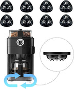 Appliance Casters - Furniture Sliders & Appliance Rollers for Kitchen, Coffee Machine, Blender, Oven - Helps Mom or Wife Easily Solve Countertop Sliding (Black, 8pcs)