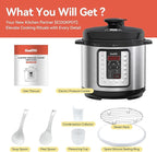 16-in-1 Electric Pressure Cooker, Slow Cook, Rice Maker, Steamer, Yogurt, Warmer & Sterilizer, Programmable with Automatic Keep Warm, 6-Quart Stainless Steel