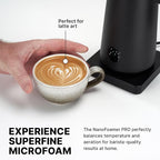 Subminimal NanoFoamer Milk Foamer Pro Gen-2 – Revolutionary Hands-Free Microfoam Maker for Cafe-Quality Foam, Coffee Bar Accessories for Dairy & Plant-Based Milk – US Plug Type